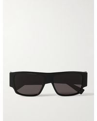 Bottega Veneta - Square-frame Recycled-acetate Sunglasses - Lyst