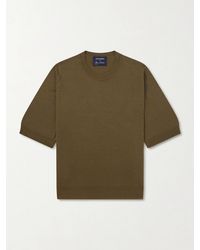 John Smedley - Bill Nighy Merino Wool T-Shirt - Lyst