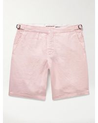 Orlebar Brown - Norwich Slim-Fit Linen Shorts - Lyst