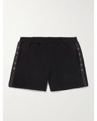 Adish - Wide-leg Logo-embroidered Cotton-jersey Drawstring Shorts - Lyst