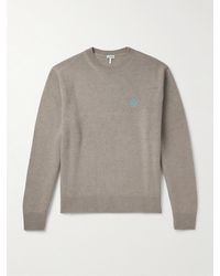 Loewe - Anagram Logo-Embroidered Wool Sweater - Lyst