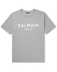 Balmain - Logo-print T-shirt - Lyst