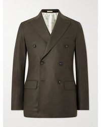 Massimo Alba - Monster Double-breasted Wool Blazer - Lyst