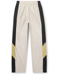 Isabel Marant - Bryton Wide-leg Logo-embroidered Colour-block Cotton-blend Shell Track Pants - Lyst