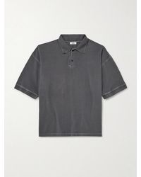 Agolde - Curren Cotton-Jersey Polo Shirt - Lyst