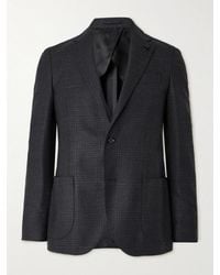 Lardini - Prince Of Wales Checked Wool Suit Jacket - Lyst