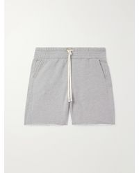 Les Tien - Garment-Dyed Cotton Drawstring Shorts - Lyst