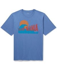 Hartford - Surf Mania Printed Garment-Dyed Cotton-Jersey T-Shirt - Lyst