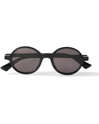 Bottega Veneta - Round-Frame Acetate Sunglasses - Lyst