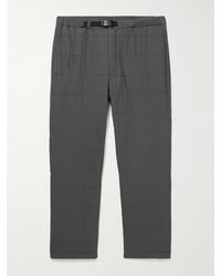 Snow Peak Slim-fit Tapered Quilted Shell Trousers - Grey