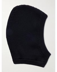 Rick Owens - Ribbed Cotton Balaclava - Lyst