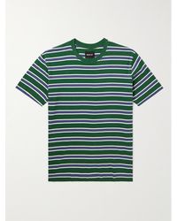 Howlin' - Striped Cotton-jersey T-shirt - Lyst