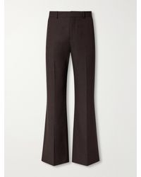 Acne Studios - Straight-Leg Herringbone Trousers - Lyst