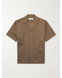 Orlebar Brown - Maitan Villa Camp-Collar Striped Woven Shirt - Lyst