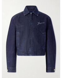 Jacquemus - La Veste De-Nîmes Logo-Embroidered Denim Jacket - Lyst