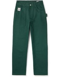 Bode - Knolly Brook Straight-Leg Cotton-Twill Trousers - Lyst