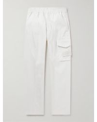 Stone Island - Ghost Tapered Cotton Cargo Trousers - Lyst