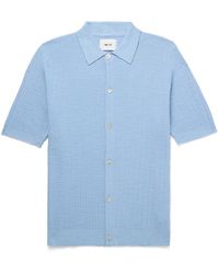 NN07 - Nolan 6577 Ribbed Cotton-blend Shirt - Lyst