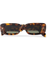 Palm Angels - Lala Rectangular-frame Tortoiseshell Acetate Sunglasses - Lyst