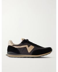 Visvim - Fkt Runner Leather And Suede-Trimmed Canvas Sneakers - Lyst