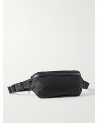 Saint Laurent - Leather-Trimmed Nylon Belt Bag - Lyst