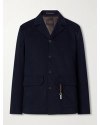 Slowear - Cotton And Cashmere-Blend Gabardine Blouson Jacket - Lyst