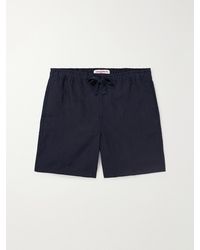 Orlebar Brown - Alex Straight-Leg Linen Drawstring Shorts - Lyst