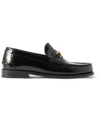 Versace - Horsebit-embellished Patent-leather Loafers - Lyst