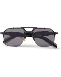 Jacques Marie Mage - Silverton Aviator-style Acetate And Silver-tone Sunglasses - Lyst