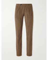Massimo Alba - Ionio2 Straight-Leg Cotton-Corduroy Trousers - Lyst
