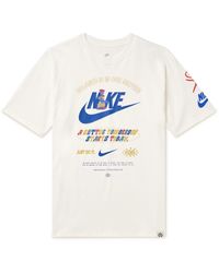 Nike Sportswear Printed Cotton-jersey T-shirt - White