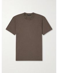 Tom Ford - Lyocell And Cotton-Blend T-Shirt - Lyst