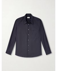 Lemaire - Cotton And Silk-Blend Poplin Shirt - Lyst