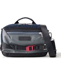 master-piece - Potential Small Leather-Trimmed Cordura Nylon Messenger Bag - Lyst
