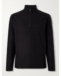 Bogner - Harry Logo-print Stretch-fleece Half-zip Ski Midlayer - Lyst