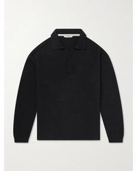 A Kind Of Guise - Marabou Knitted Organic Cotton Polo Shirt - Lyst