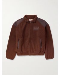 CHERRY LA - Logo-Appliquéd Shell-Panelled Fleece Jacket - Lyst
