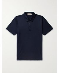 Canali - Cotton-jersey Polo Shirt - Lyst