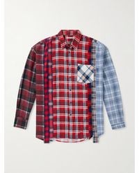 Needles - 7 Cuts Wide Patchwork Flannel Shirt - Lyst