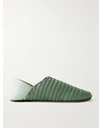 JW Anderson - Woven-Leather Slippers - Lyst