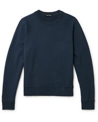 Tom Ford - Slim-fit Garment-dyed Cotton-jersey Sweatshirt - Lyst