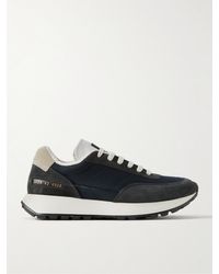 Common Projects - Track Classic Nubuck-trimmed Suede And Ripstop Sneakers - Lyst