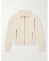 Officine Generale - Florys Ribbed Wool-Blend Zip-Up Cardigan - Lyst