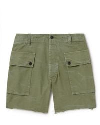 Polo Ralph Lauren - Straight-leg Herringbone Cotton-twill Cargo Shorts - Lyst