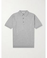 John Smedley - Adrian Slim-Fit Sea Island Cotton Polo Shirt - Lyst