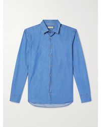 Canali - Cotton-chambray Shirt - Lyst