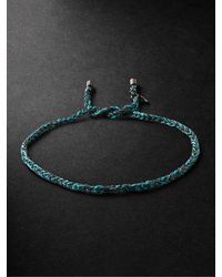 Carolina Bucci - Lucky Wisdom Blackened And Silk Bracelet - Lyst