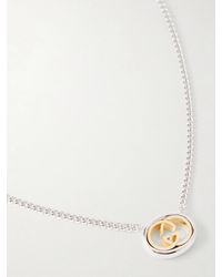 Gucci - Interlocking G And-Tone Necklace - Lyst