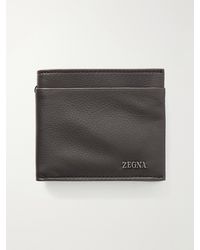 ZEGNA - Secondskin Logo-embellished Leather Billfold Wallet - Lyst