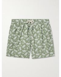 Hartford - Straight-Leg Mid-Length Printed Swim Shorts - Lyst